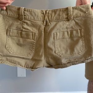 Delias dark khaki cargo shorts